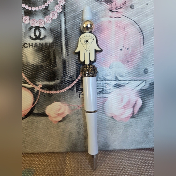 Evil Eye Hand Made Pens (2) w/ 4 refills - Picture 3 of 5